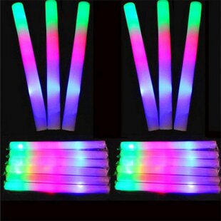 12/5Pcs RGB LED Glow Sticks Lighting 3 Modes Fluorescence Fo