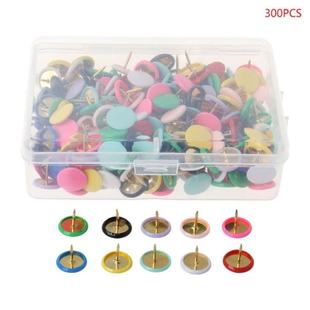300pcs Home Office Drawing Pins Pushpin Thumbtack Cork Board