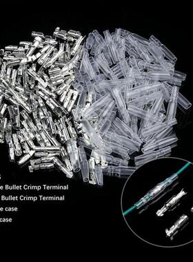 80/50 Sets Car Auto Motorcycle Bullet Terminals 4mm Male &am