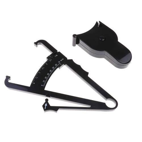 1 Set Skinfold Measurement Tape Body Fat Caliper Body Fat Te