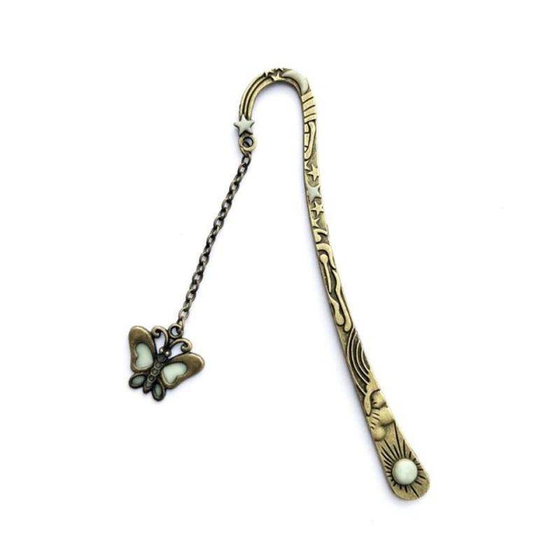 unique vintage metal bookmark bronze star sun moon bookmarks