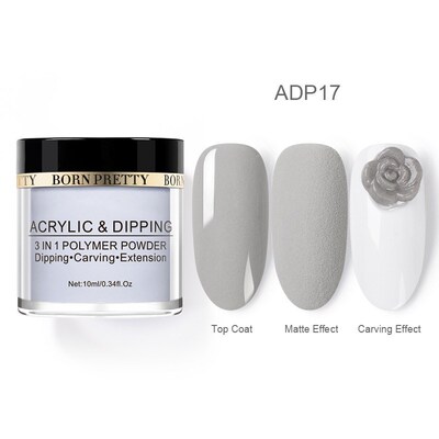 BORN PRETTY Acrylic Dipping Nail Powder Crystal Glitter Deco