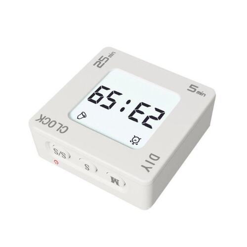 DIY Time Management Pomodoro Timer Creative Square Alarm Clo