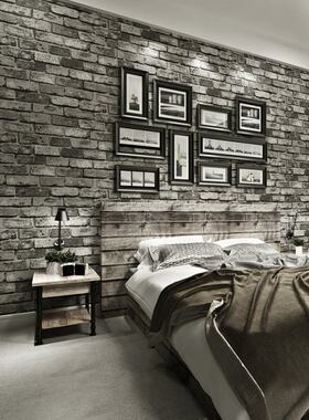 Modern Vintage Brick Textured Wallpaper For Walls Decor Embo