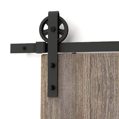 150cm-300cm Industrial Big Wheel Sliding Door Barn Wood Door