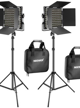Neewer 2 Pieces 660 LED Bi color Video Light and Stand Kit