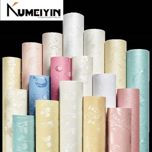 Wallpaper self-adhesive warm bedroom living room background