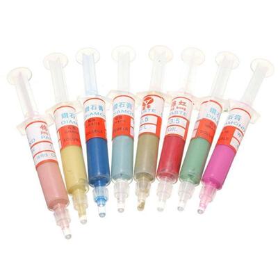 8pcs Diamond Polishing Lapping Paste Compound Syringes Set 5