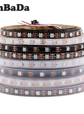 DC5V WS2812B Led Strip 30/60/74/96/144 leds/m WS2812 Black/W