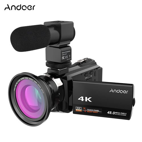 CZ ES US STOCK KOMERY Video Camera 4K 1080P 48MP WiFi Digit