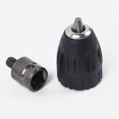 Keyless Self-tighten Drill Chuck Adapter Electric Screwdrive