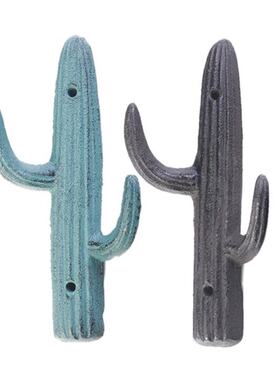 Cast Iron Cactus Wall Hook Key Hanger Holder Cloth Hook Wall