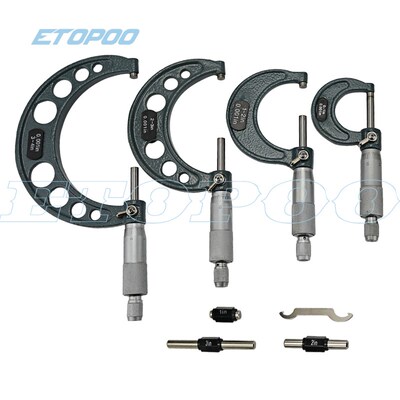 0 4inch Outside Micrometers in sets inch micrometer 0 1'' 1