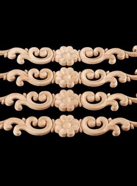 4Pcs Wood Carved Decal Corner Appliques Frame Door Furniture