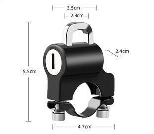 Electric vehicle helmet lock motorcycle anti theft fixed loc