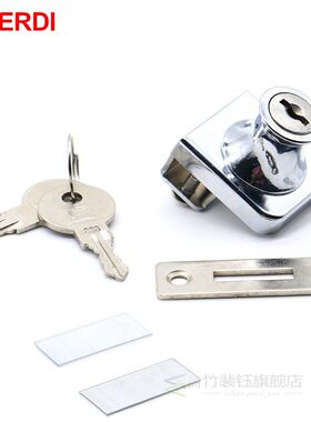 -407 Single Glass Lock Zinc Alloy Showcase Cabinet Door Cyli