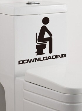 Toilet Toilet Stickers Funny Matchstick Men Decals Planner m