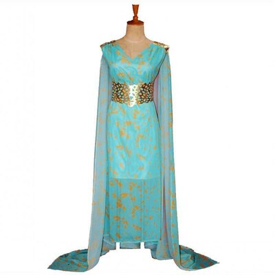 Game Of Thrones Daenerys Targaryen Dany Cosplay Costume Long