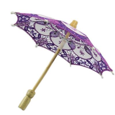 HOTsale Parasol Umbrella Embroidered Lace For Bridal Wedding