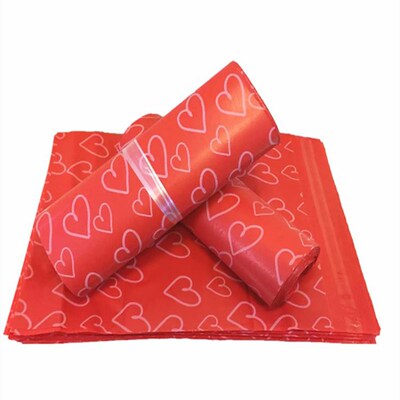 2020 New Arrival Courier Bag Red Plastic Envelope Self Seali