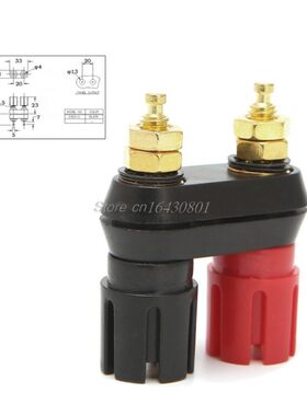 Dual 4mm Banana Plug Jack Socket Binding Post for Speaker Am