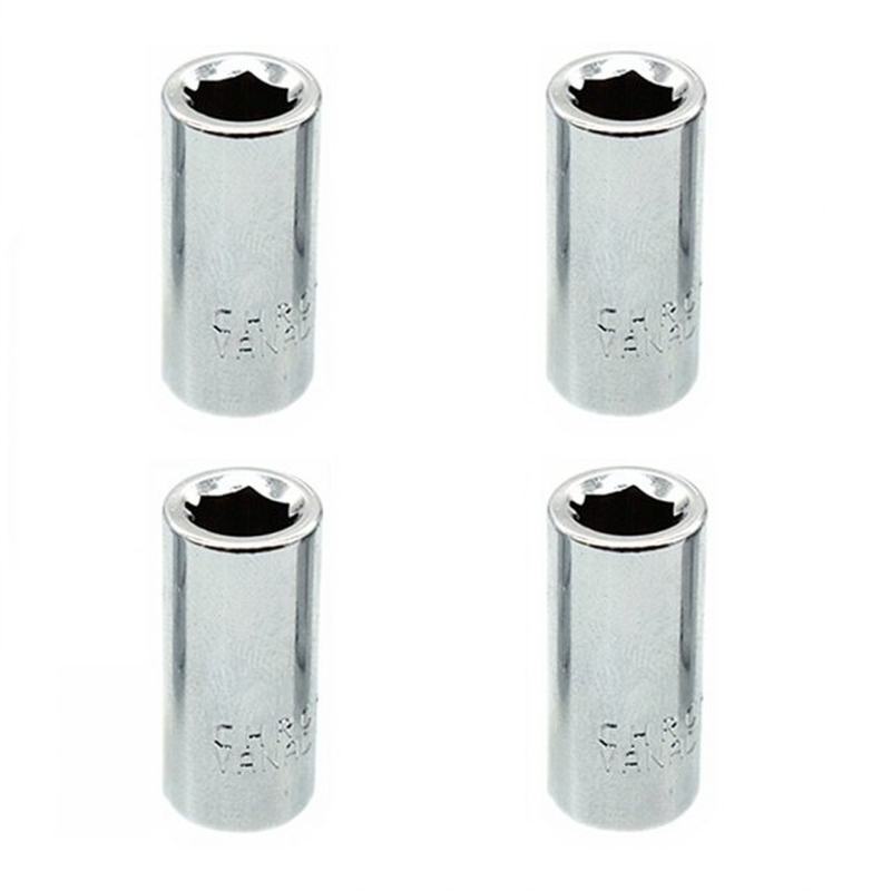 4PCS 1/4\ Square Drive To 1/4\ Hex Socket Bits Converter