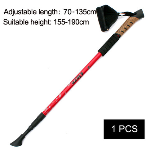1/ 2Pcs Nordic Walking Sticks Telescopic Baton Trekking Pole