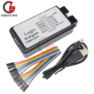 USB Logic Analyzer SCM 24MHz 8 Channel 24M/seconds Logical A