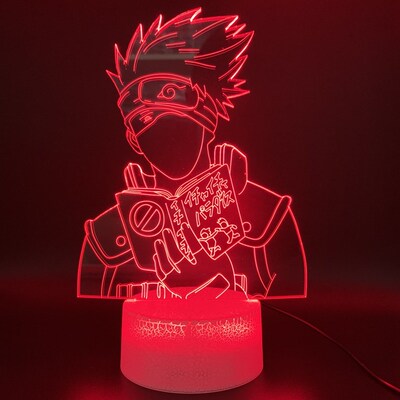 3D Illusion Led Night Light Lamp Anime Naruto Kakashi Hatak
