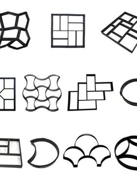 DIY Plastic Pavement Brick Concrete Stepping Stone Cement Mo