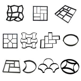 DIY Plastic Pavement Brick Concrete Stepping Stone Cement Mo