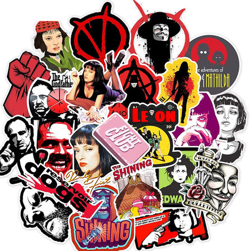 10/30/50pcs Cool Movies Kill Bill Stickers Waterproof Skate