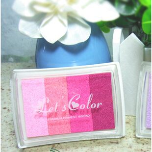 1PCS 6style Inkpad Ink stamp pad Colorful Cartoon Craft Inkp