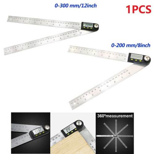 200/300mm Stainless Steel Electronic Goniometer Digital Angl