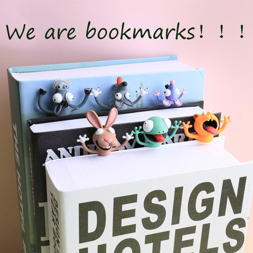 10cm Pretty Funny 3D Stereo Cartoon Animal Book Marker Panda