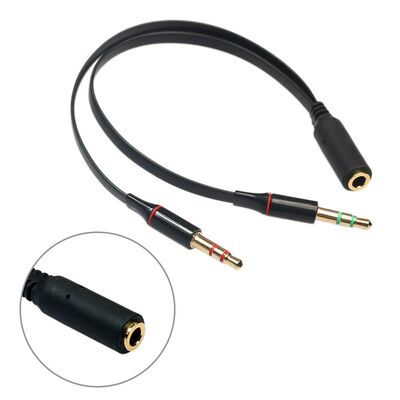 Audio Conversion Cable  Male to 2 Female Jack 3.5mm Adapter