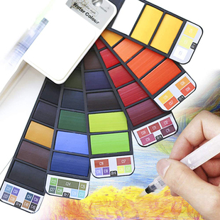 Watercolour Painting 18/25/42 Colors Water Color Paint Brush