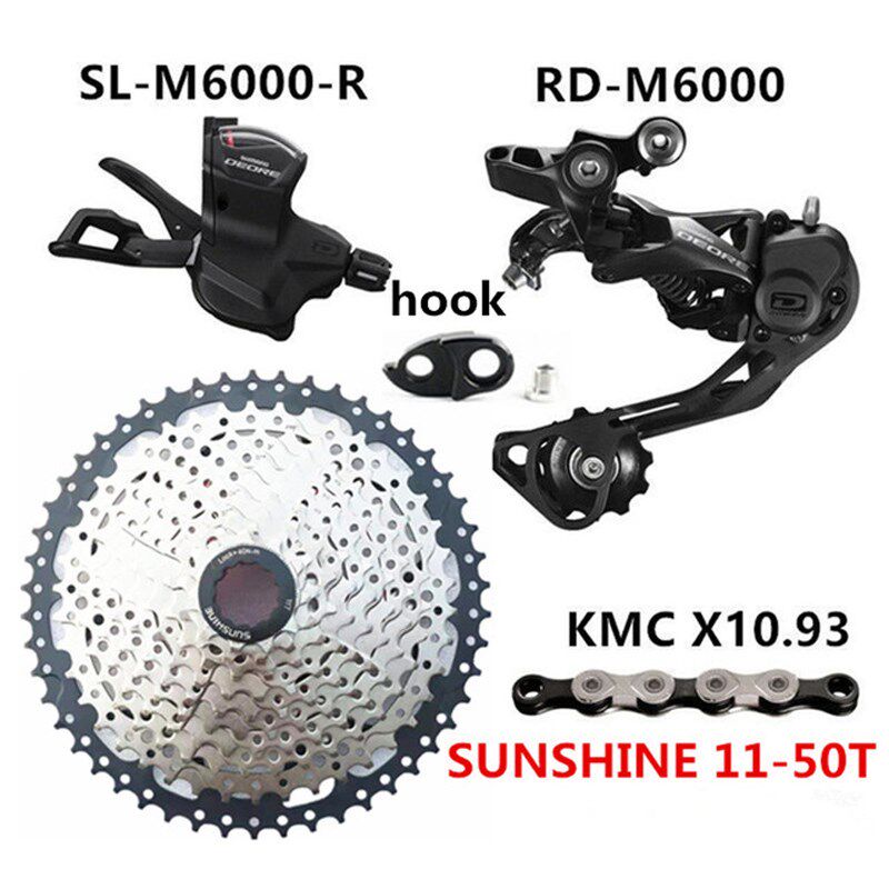 Shimano DEORE M6000 Groupset Mountain Bike 30 Speed RD-M6000 - 实物图