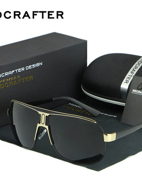HDCRAFTER Mens Retro Polarized Sunglasses Men Ovesized Luxu