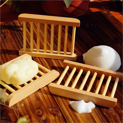 Wooden Soap Dishes Trapezoid Soap Dish Natural Wood Soap Box