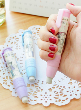 1pcs Cute Kawaii Automatic Rubber Eraser Removable Combinati