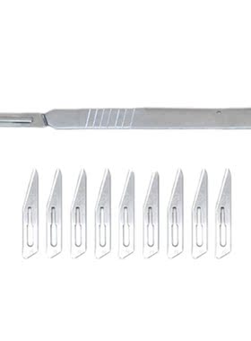 1 Set 10 pc 23# Carbon Steel Surgical Scalpel Blades + 1pc 4