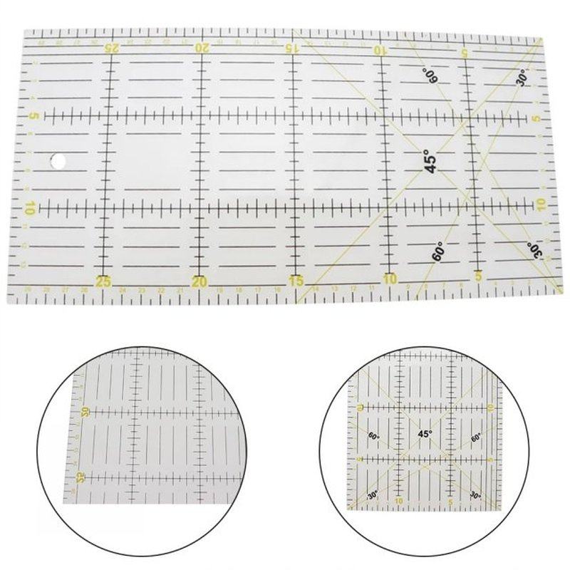 15*30cm sewing patchwork feet tailor yardstick cloth cutting