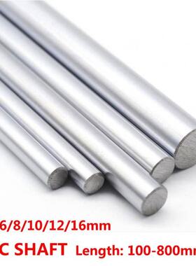 1PC 6mm 8mm 10mm 12mm 16mm OD Linear Shaft Length 100-800mm