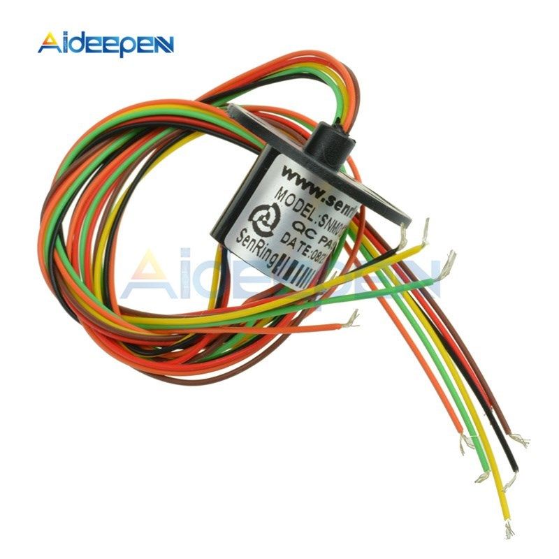 AC/DC 240V 12.5mm 300Rpm 6 Wires Capsule Slip Ring For Moni_虎窝淘