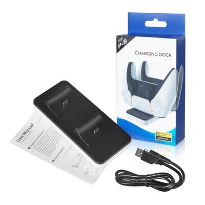 Dual Controller Charger Holder Stand Type-C Fast Charging Do