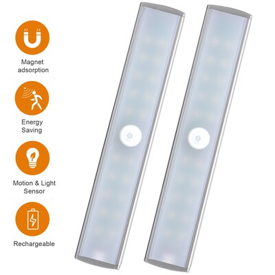 20 LEDs Magnetic LED Under Cabinet Lighting Motion Sensor C