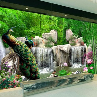 Natural Wall Bamboo Landscape Scenery Mural Wallpaper
