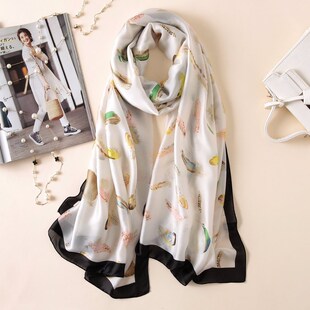 Hangzhou silk ladies long silk shawl women's summer shaw