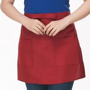 Western Restaurant Waiter Waitress Half Short Waist Polyeste